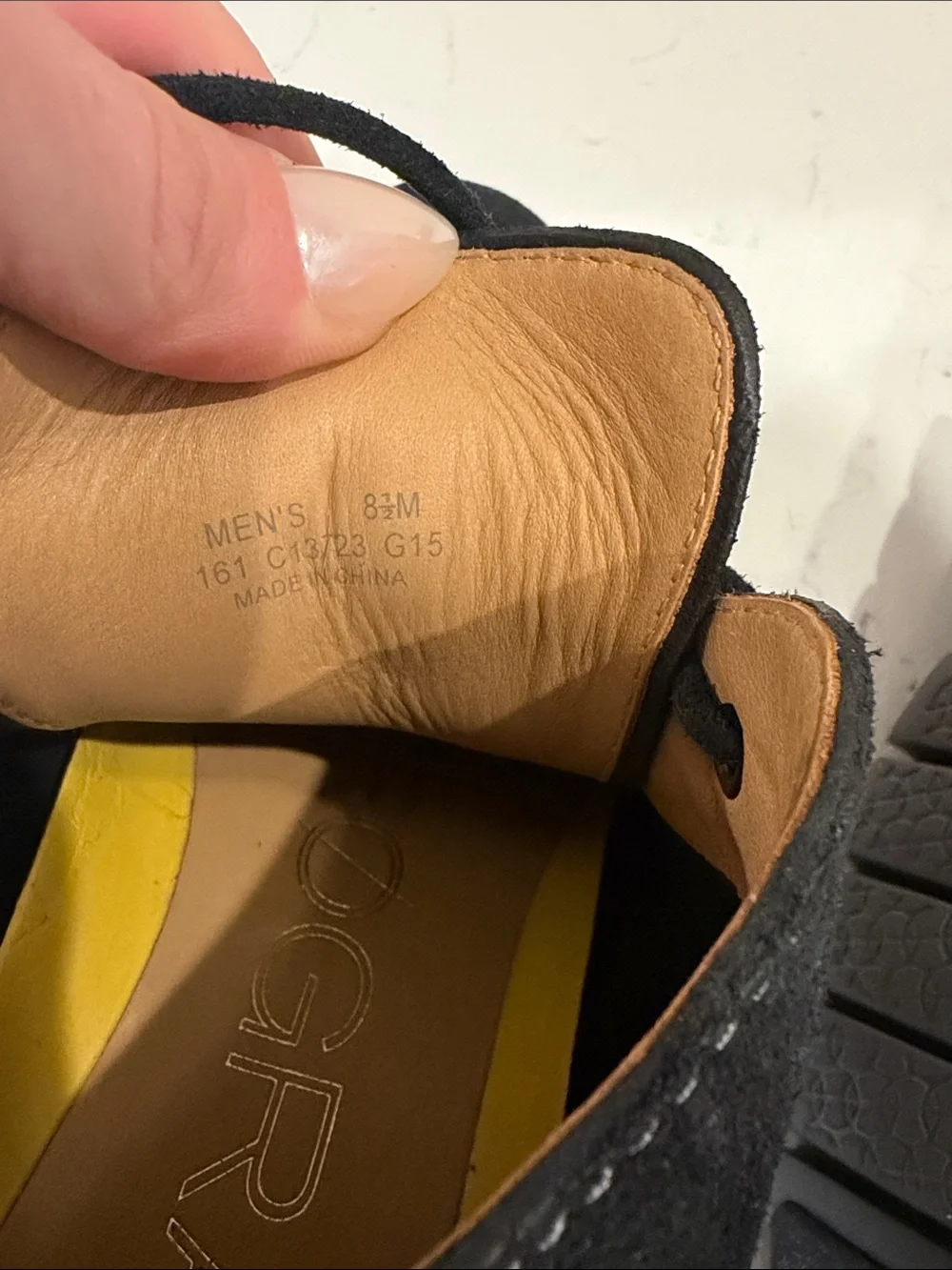Cole Haan Black Suede Lace-Up Chukka Boots